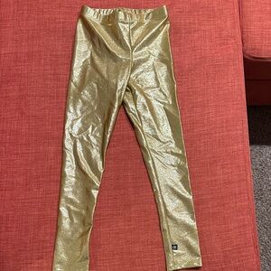 PixieLane Shimmering Gold Kids Leggings